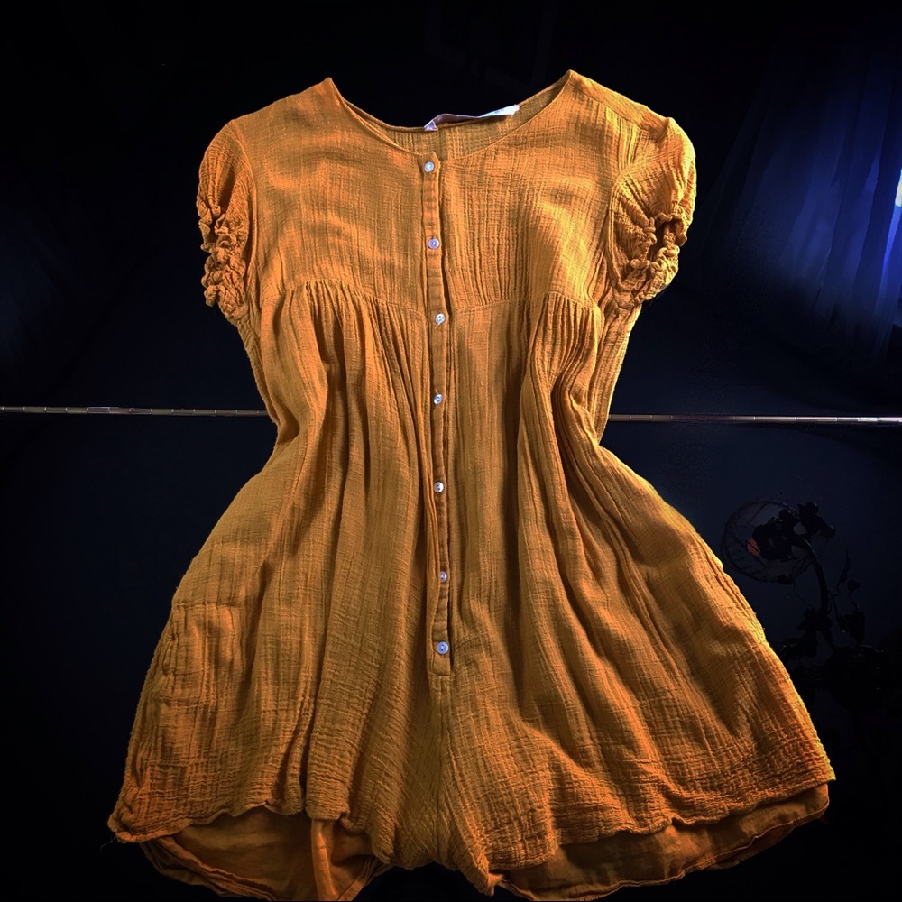 Zara Mustard Yellow Romper